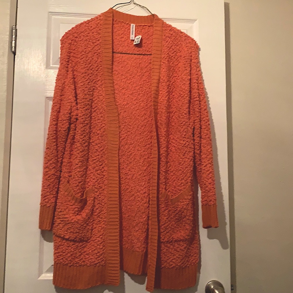 Long sleeve popcorn Cardigan